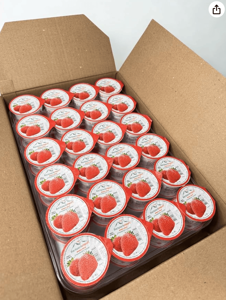 Backpack Yogurt Shelf-Stable Cups — kosher yogurt for kids