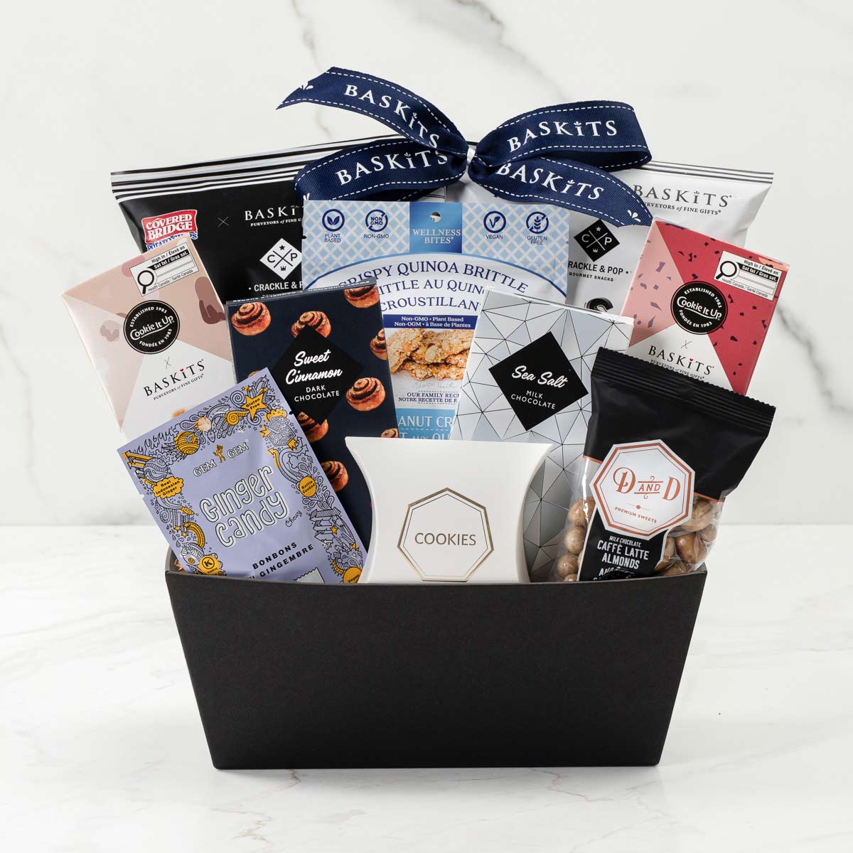 Baskits Kosher L Gift Basket — kosher gourmet gift basket for Rosh Hashanah