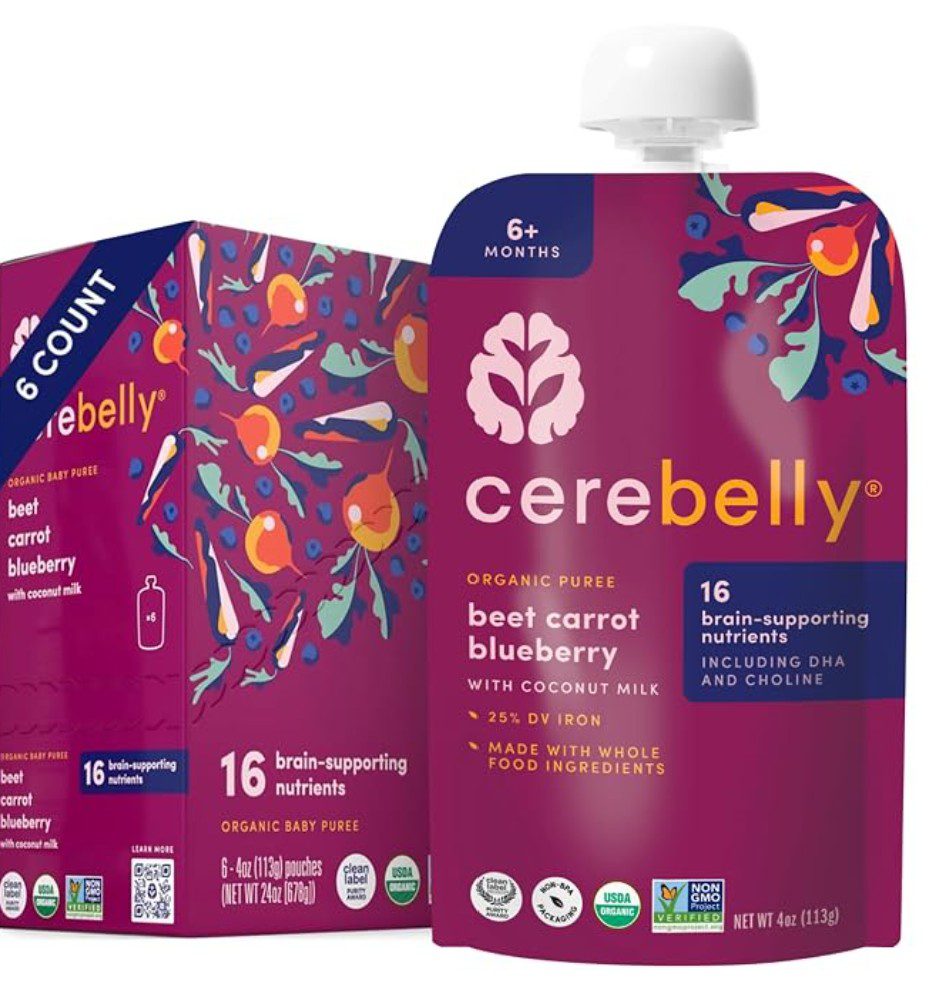 Cerebelly Kosher Baby Food — Beet, Carrot, Blueberry Pouch — kosher baby food