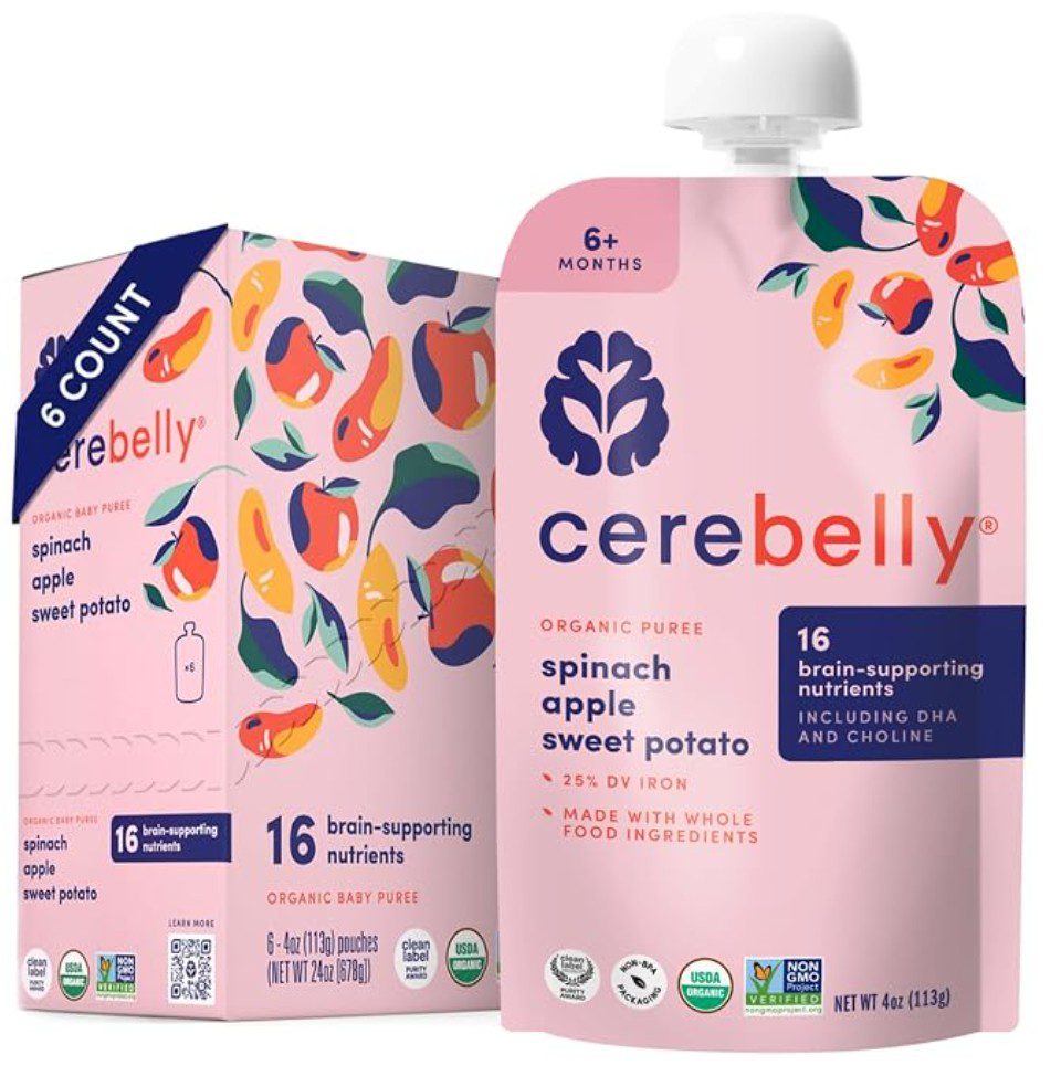 Cerebelly Spinach Apple Sweet Potato — kosher vegan baby food