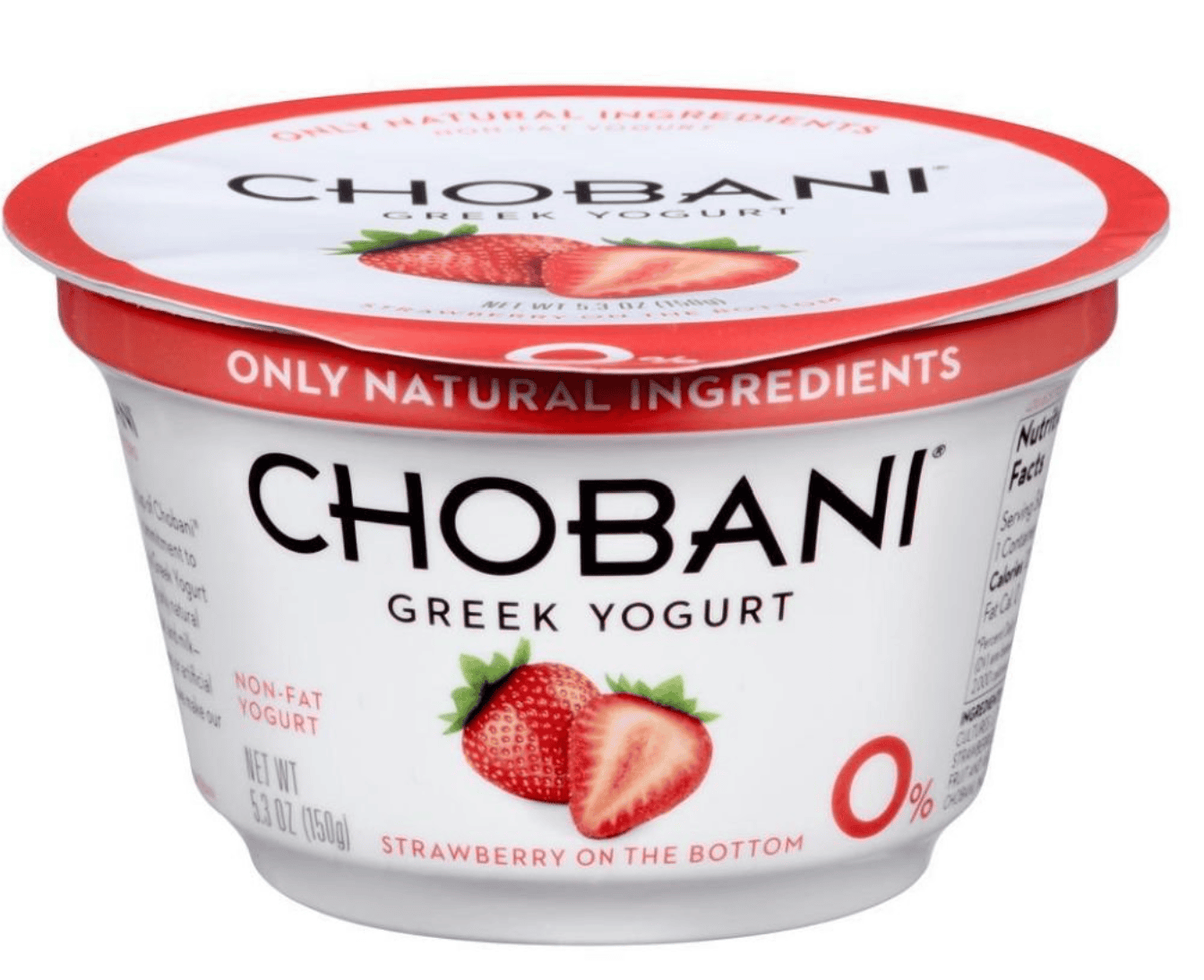 Chobani Strawberry Non-Fat Greek Yogurt — kosher yogurt