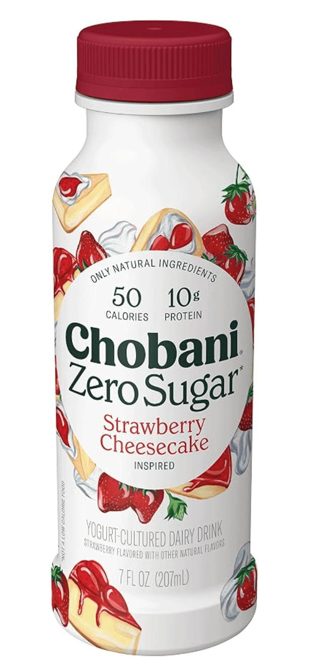 Chobani Zero Sugar Yogurt Drink, Strawberry — kosher yogurt