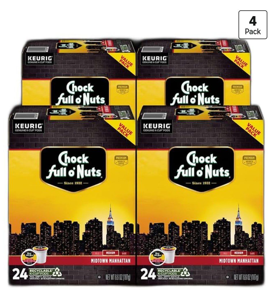 Chock full o'Nuts Midtown Manhattan K-Cups — kosher for Passover coffee pods