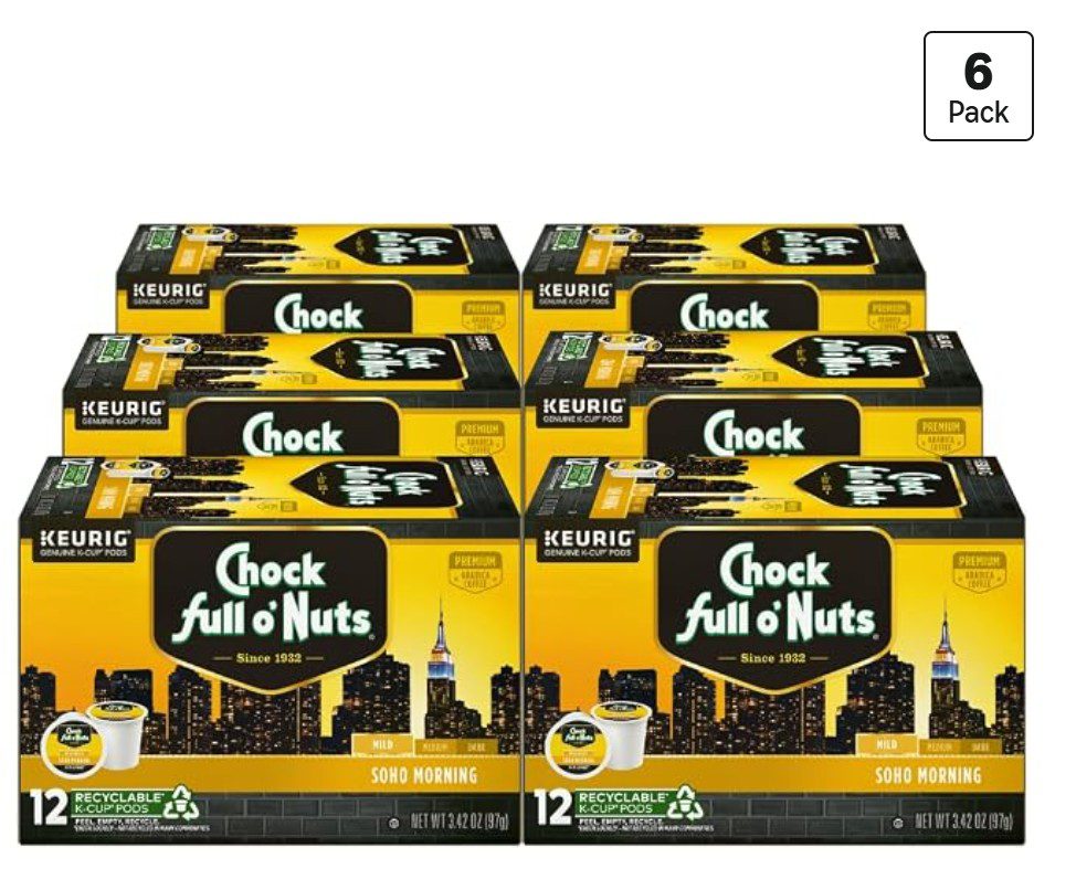Chock full o'Nuts SoHo Morning Coffee K-Cups — kosher for Passover coffee pods