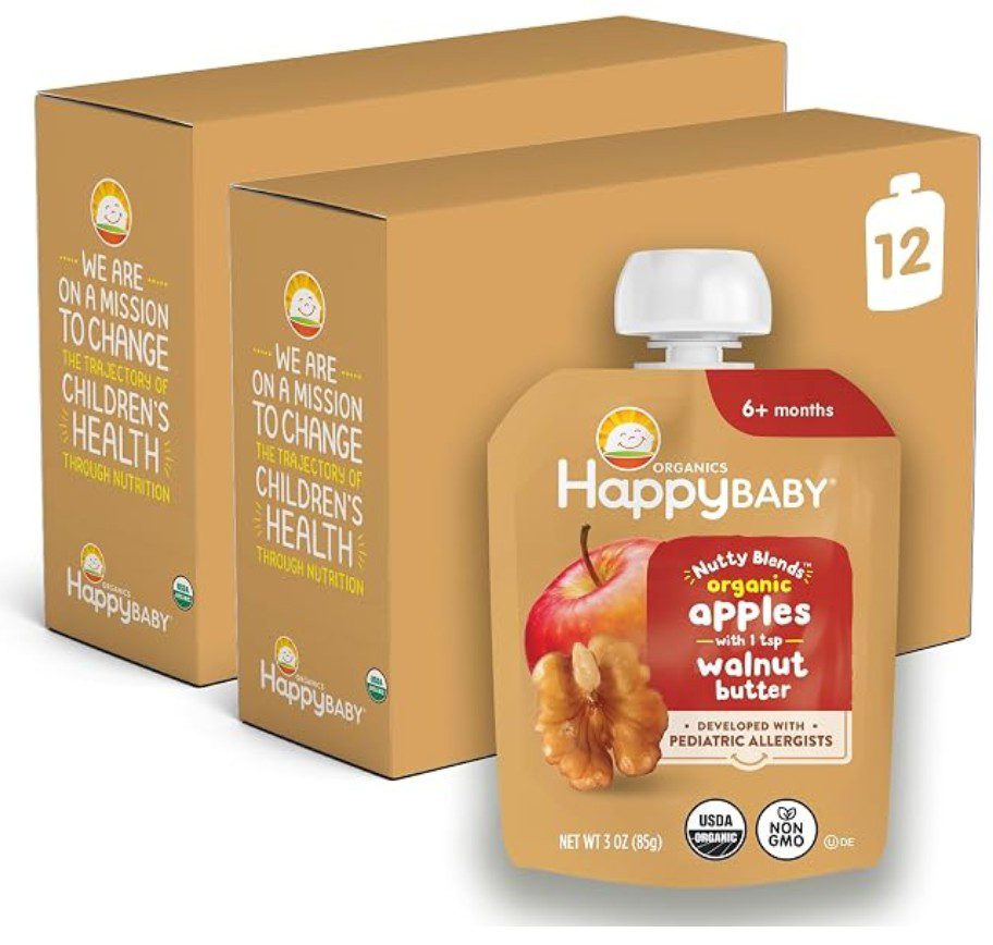 Happy Baby Apples and Walnut Butter — kosher vegan baby food