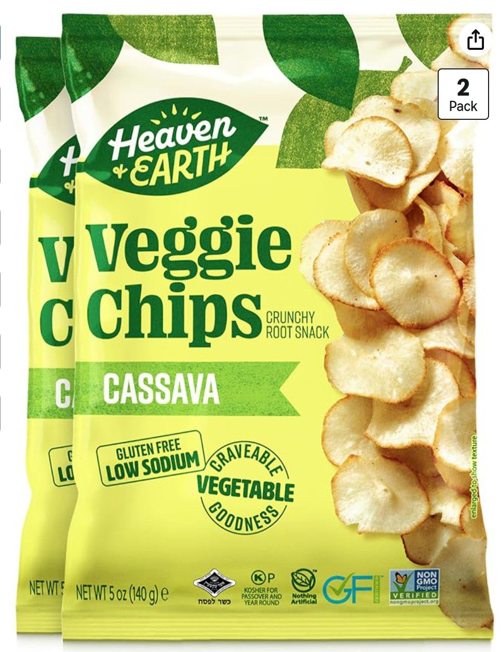 KFP Cassava Chips — kosher for Passover chips