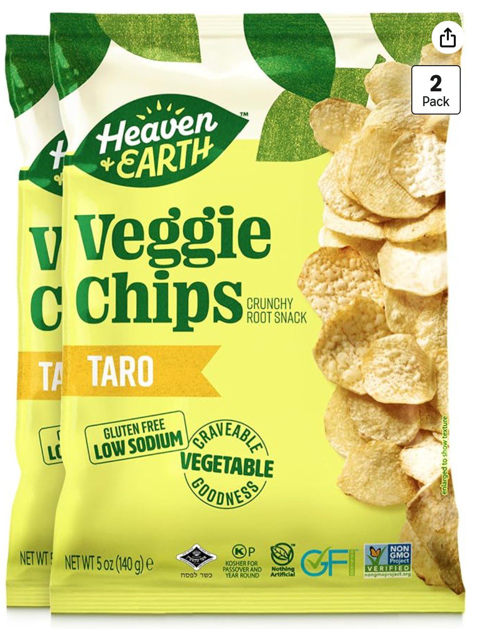 KFP Taro Chips — kosher for Passover chips