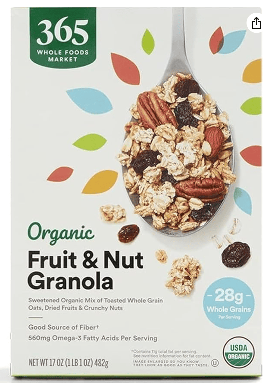 365 by Whole Foods Fruit and Nut Cereal — kosher cereal for breakfast