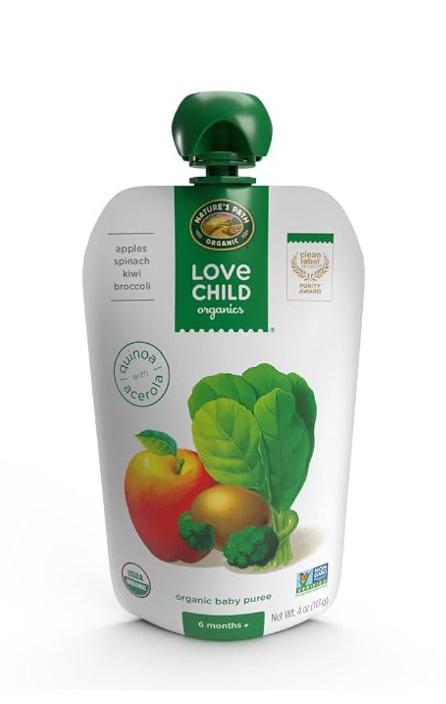 Love Child Organics Superblend Apples Spinach Kiwi — kosher vegan baby food
