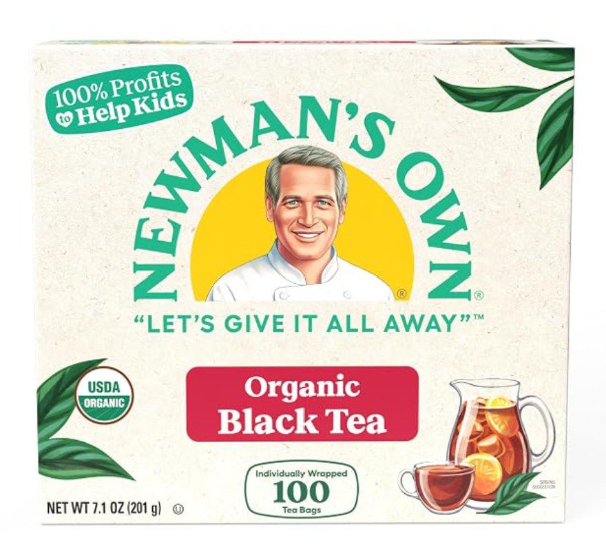 Newman's Own Organic Black Tea — kosher for Passover unflavored organic black tea