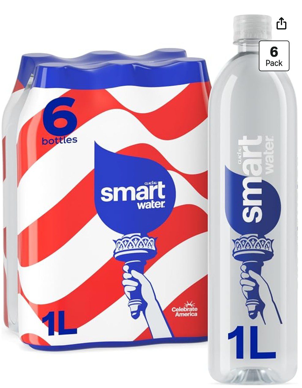 Glaceau Smartwater Vapor Distilled — kosher for Passover vapor-distilled water