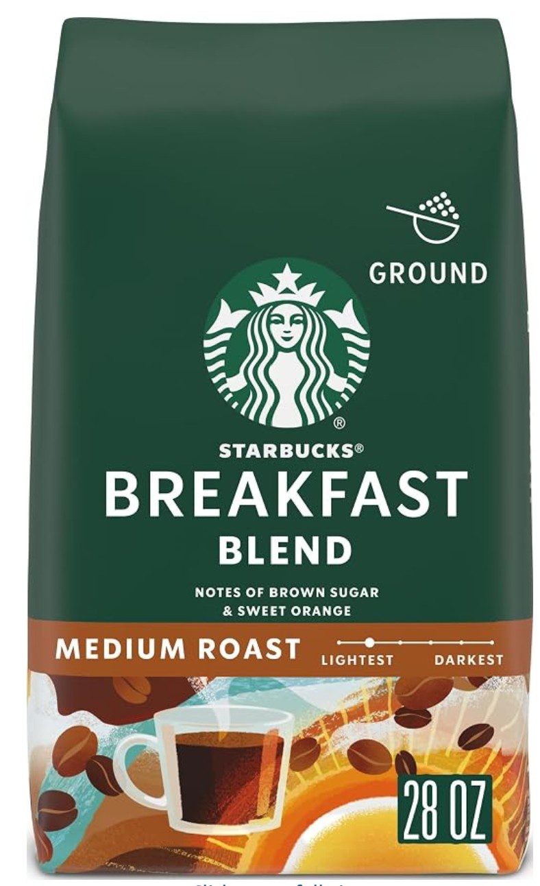 Starbucks Breakfast Blend Ground Coffee — kosher for Passover coffee