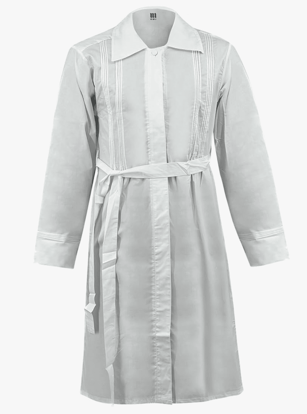 Traditional Plain White Kittel for Yom Kippur