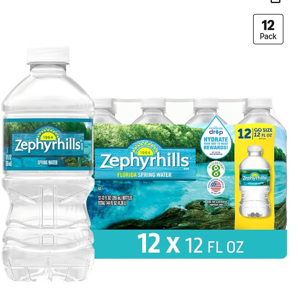 Zephyrhills Natural Spring Water — kosher for Passover spring water
