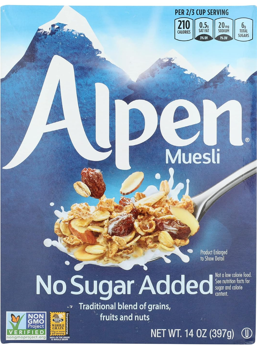Alpen No Sugar Added kosher cereal