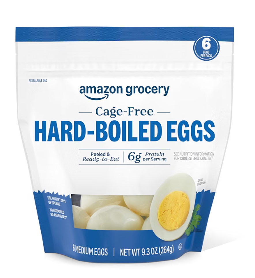 Amazon Grocery Hard-Boiled Cage-Free Eggs — kosher dairy pantry staple
