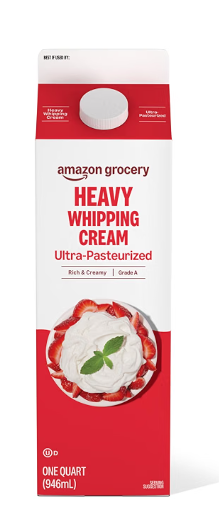 Amazon Grocery Heavy Whipping Cream — kosher dairy for desserts and cooking