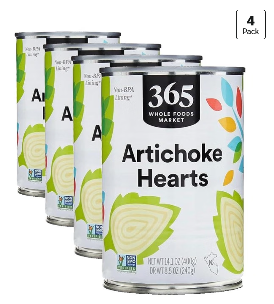 365 by Whole Foods Market Artichoke Hearts — kosher canned artichokes