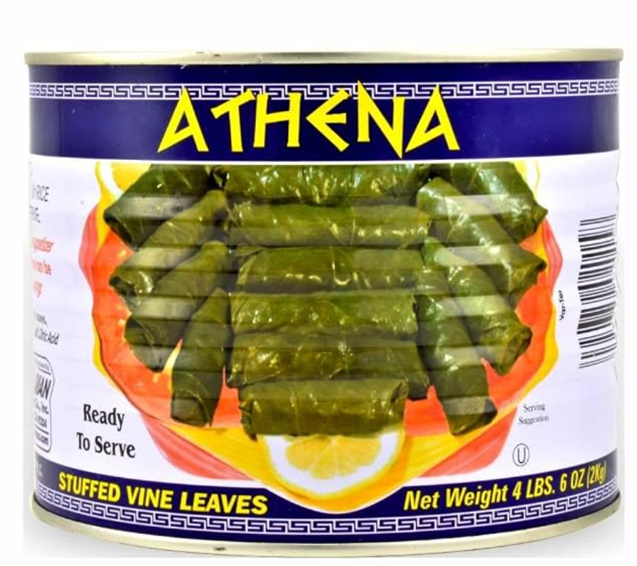 Athena Grape and Vine Stuffed Leaves — kosher stuffed grape leaves for Sukkot on Amazon