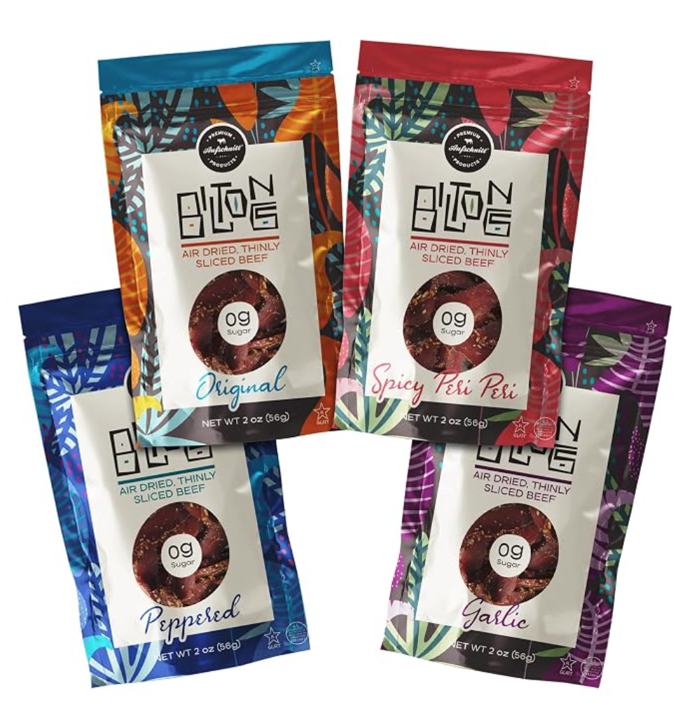 Aufschnitt Biltong Beef Jerky Slices Variety Pack — kosher beef jerky snack