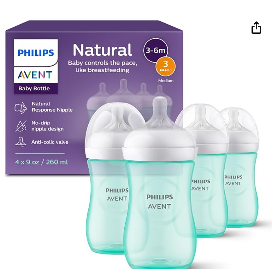 Philips Avent Baby Bottles Green