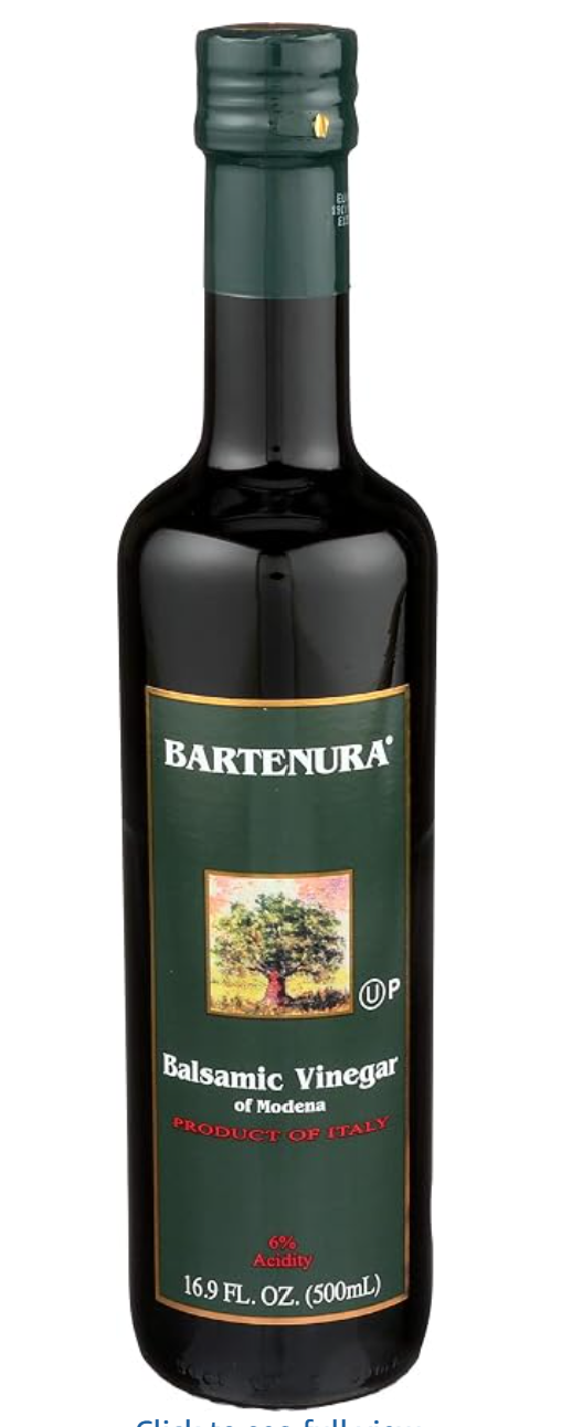 Bartenura Balsamic Vinegar of Modena Italy — kosher for Passover balsamic vinegar