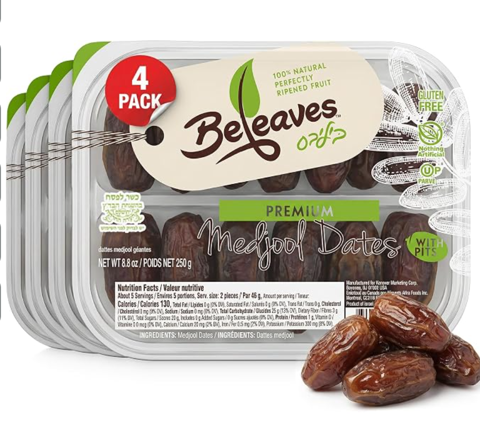 Beleaves Premium Medjool Dates — kosher for Passover
