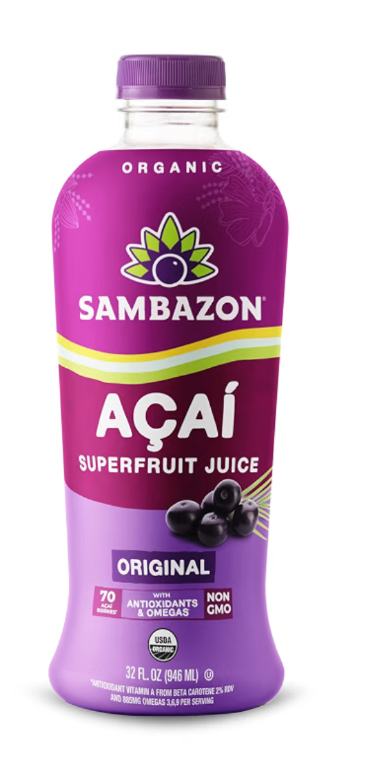 Sambazon Acai Berry Organic Juice — kosher acai beverage