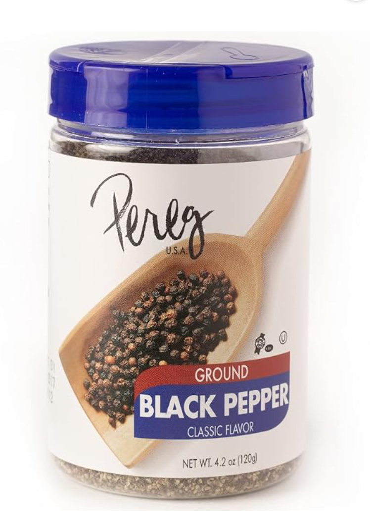 Pereg Ground Black Pepper — kosher for Passover spice
