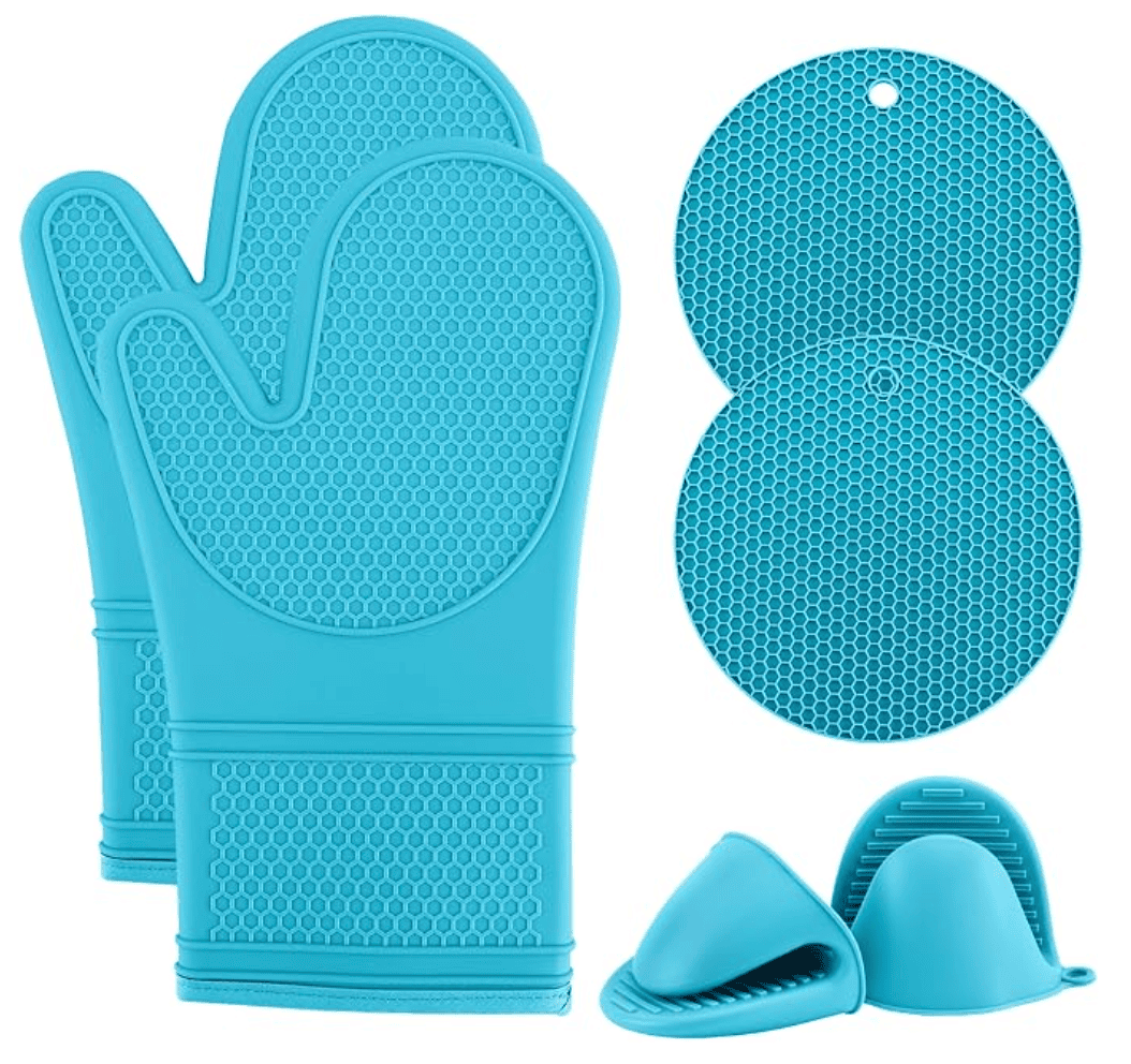Blue Oven Mitt — kosher-kitchen-ready for dairy