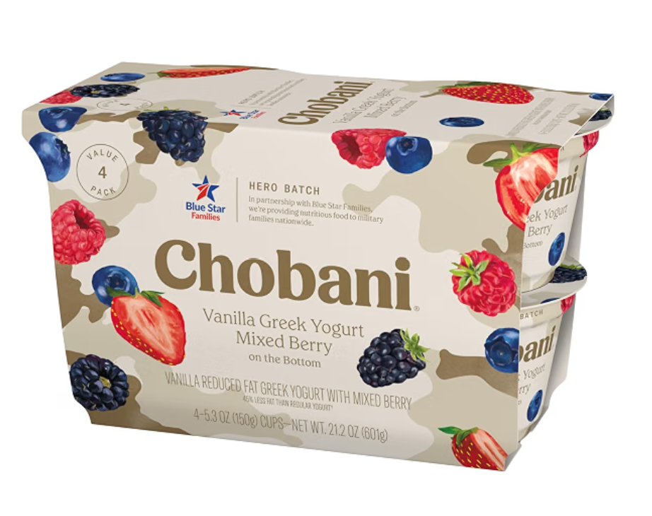 Chobani Low-Fat Vanilla Greek Yogurt — kosher OU-D certified dairy