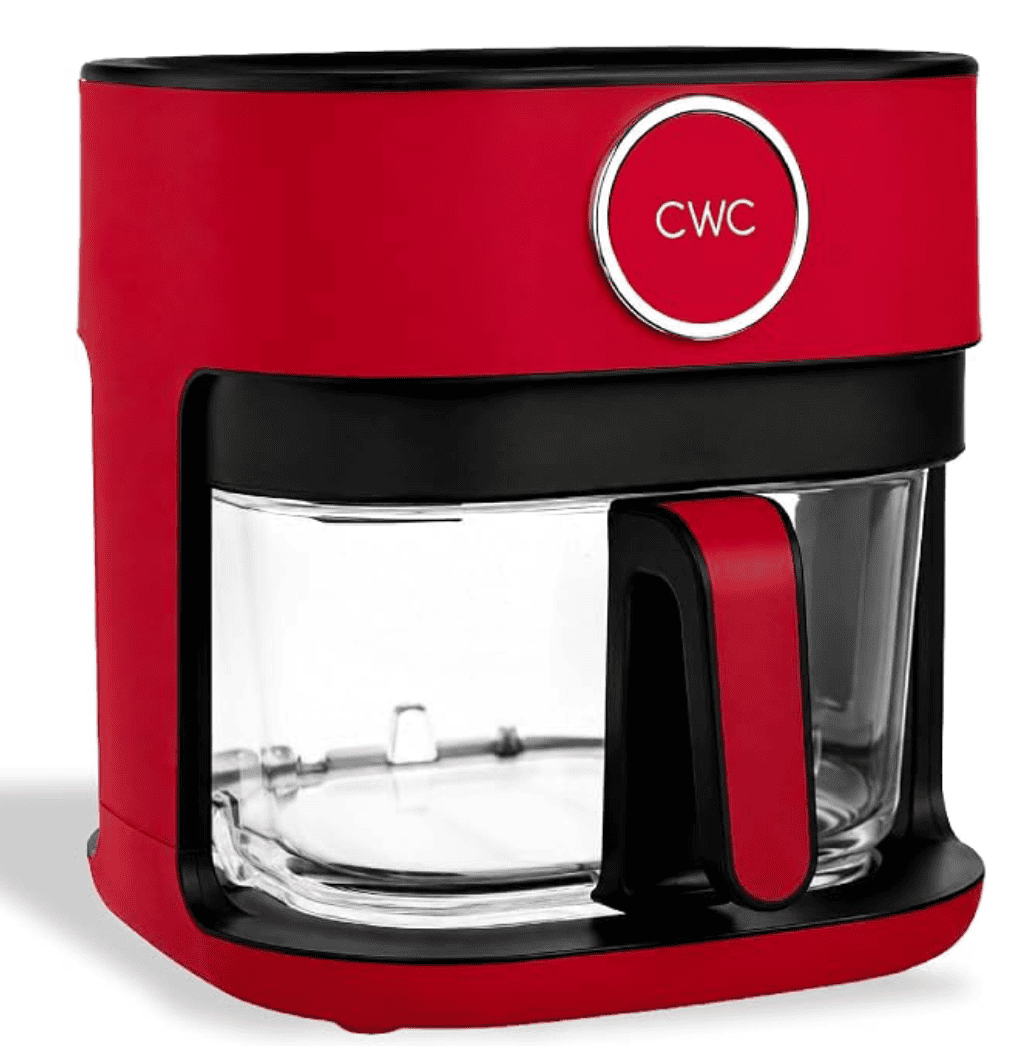 Red Digital Air Fryer for Meat — kosher kitchen color-coded set