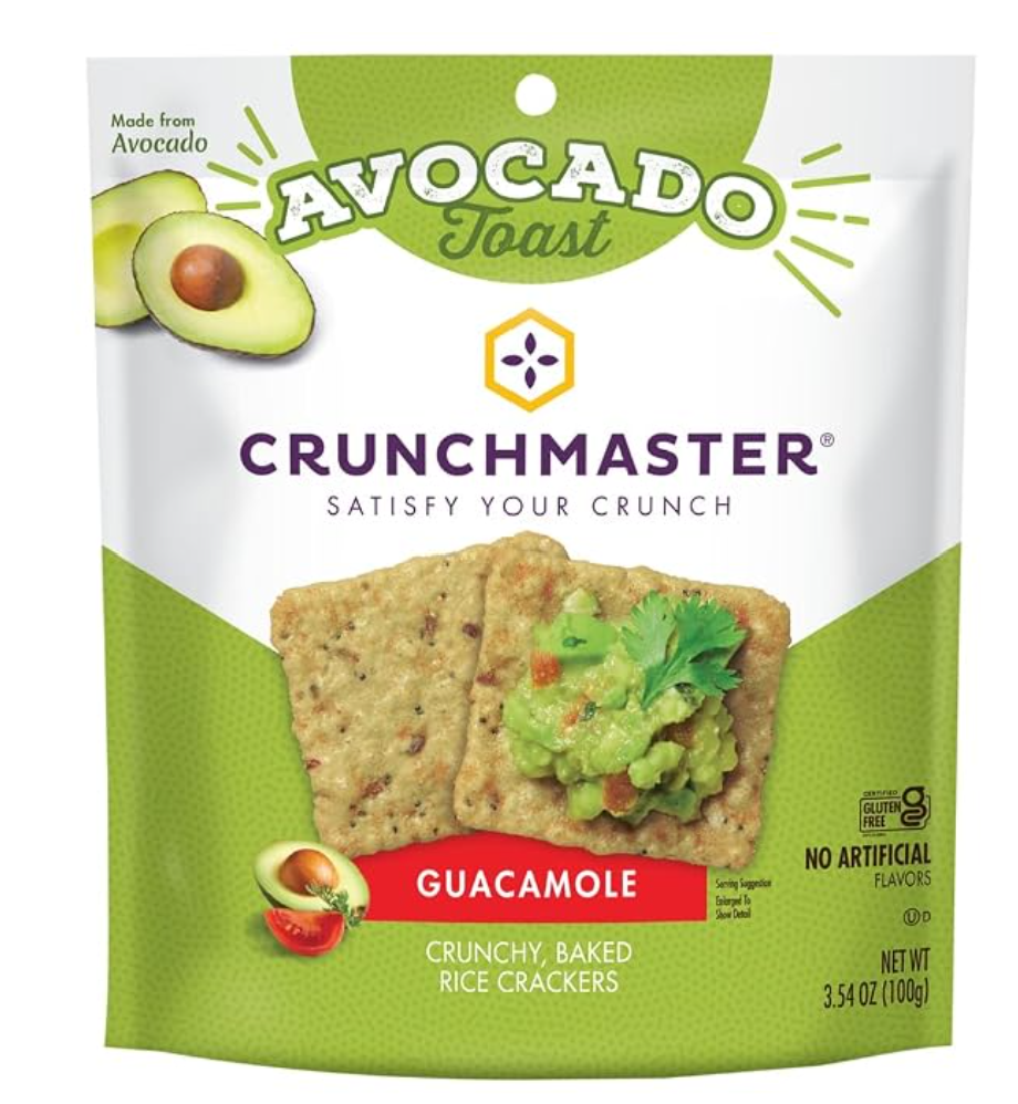 Crunchmaster Avocado Toast Guacamole Crackers — kosher crackers