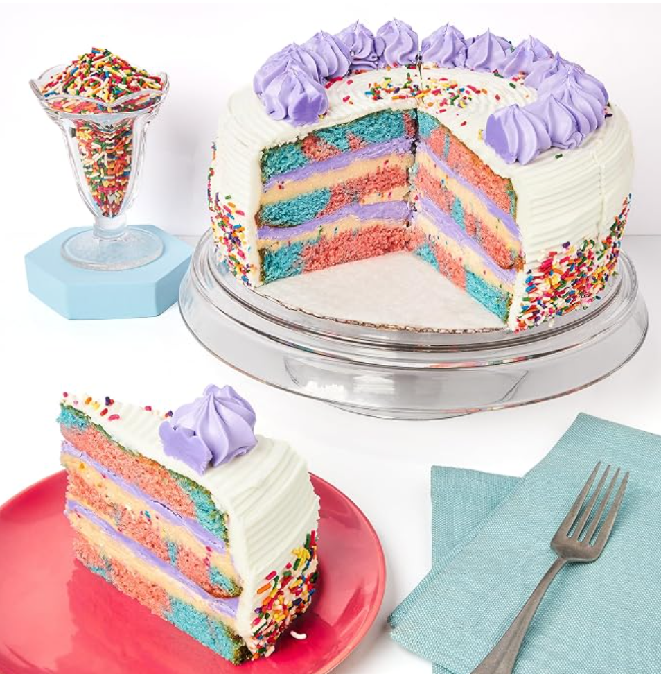 David's Cookies Cotton Candy Carnival Birthday Cake — kosher birthday cake