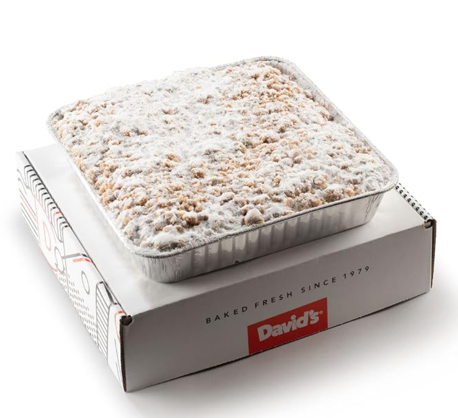 David's Cookies Original Crumb Cake — kosher celebration cake