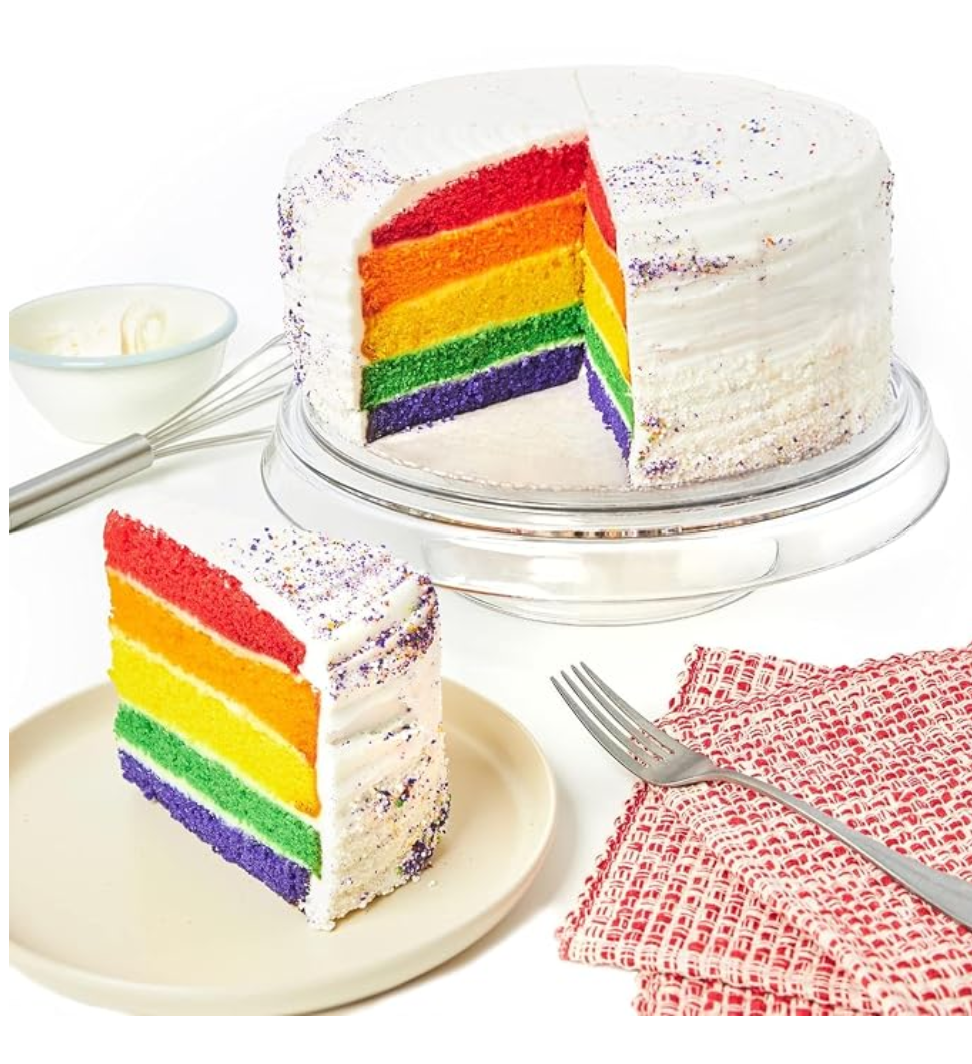 David's Cookies Rainbow Layer Cake — kosher birthday cake