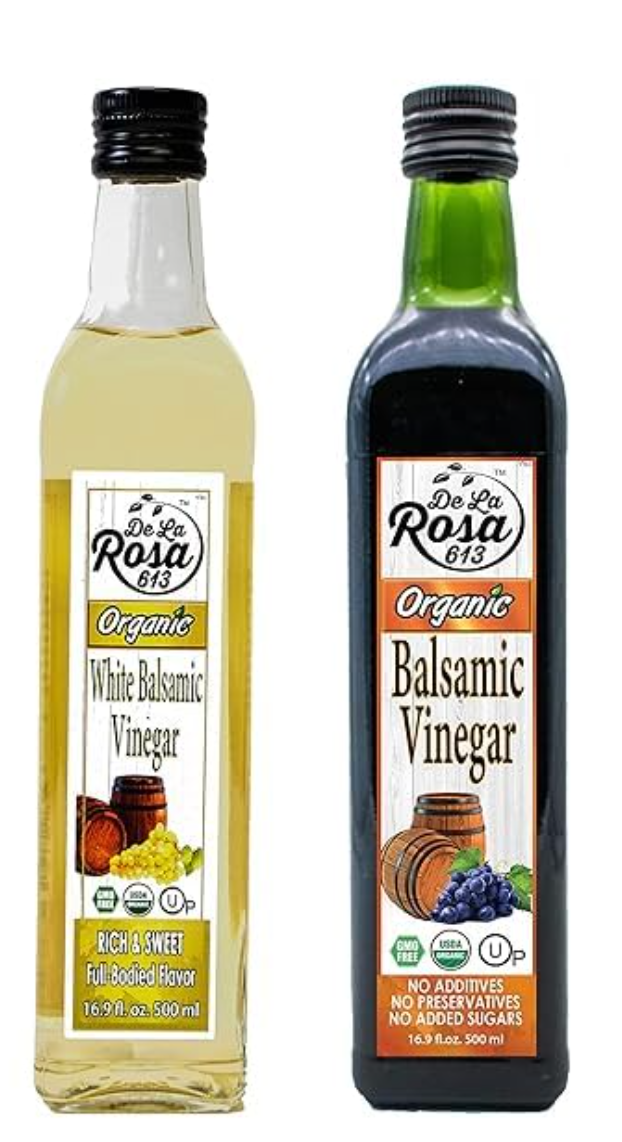 De La Rosa Organic White Balsamic Vinegar — kosher for Passover white balsamic vinegar