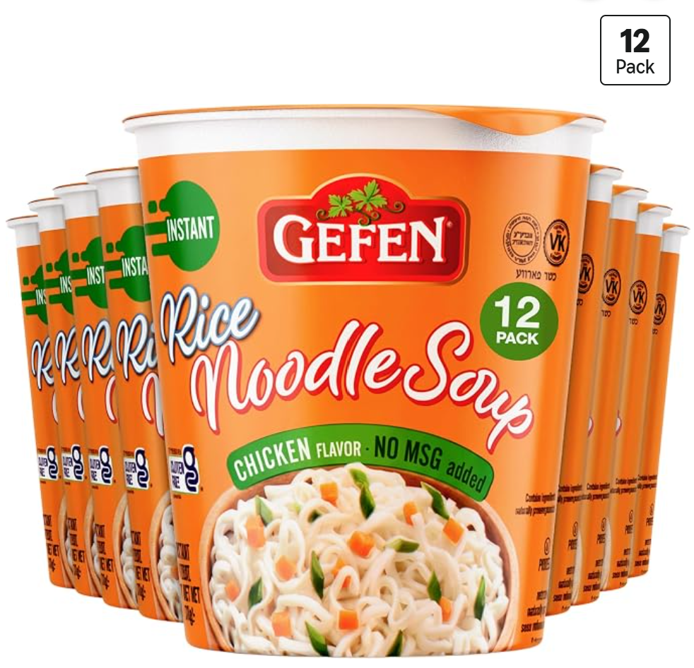 Gefen Gluten Free Instant Ramen Noodle Soup Cup — kosher gluten-free noodles on Amazon