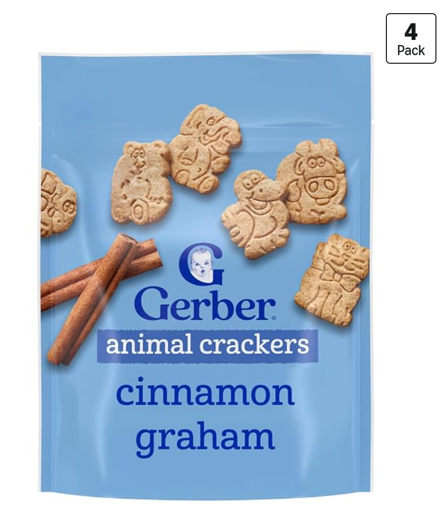Gerber Cinnamon Baby Crackers — kosher baby snack on Amazon