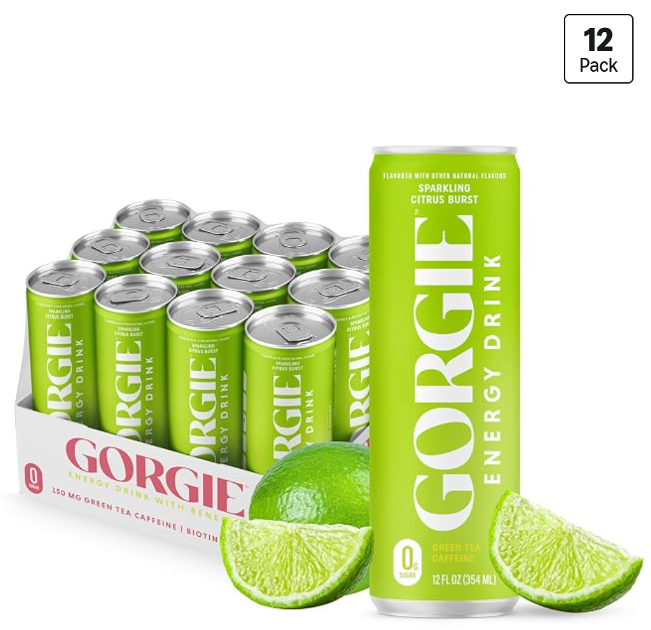 Gorgie Energy Drink Lime — kosher energy drink on Amazon