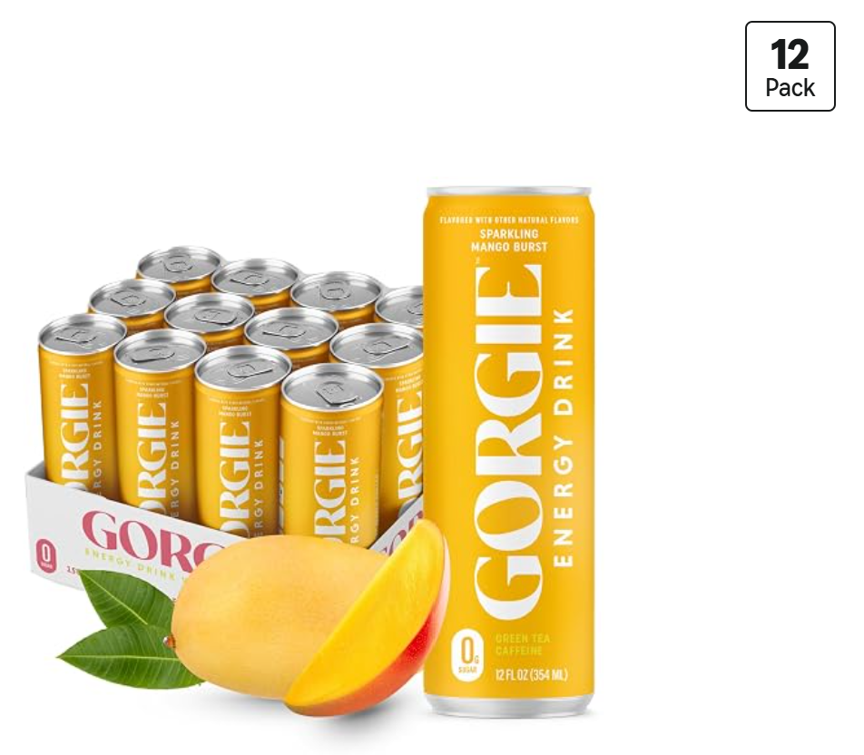Gorgie Energy Drink Mango — kosher energy drink on Amazon
