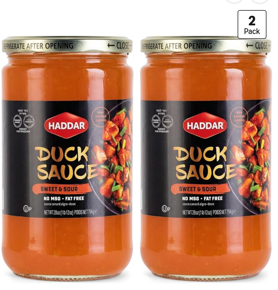 Haddar Sweet and Sour Duck Sauce — kosher for Passover