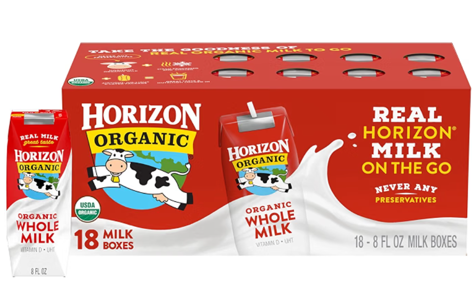 Horizon Organic Shelf-Stable Whole Milk Boxes — kosher organic dairy