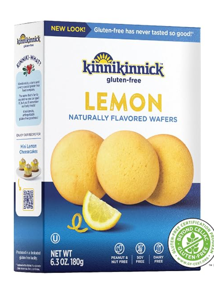 Kinnikinnick Gluten Free Lemon Wafers — gluten free kosher cookies on Amazon