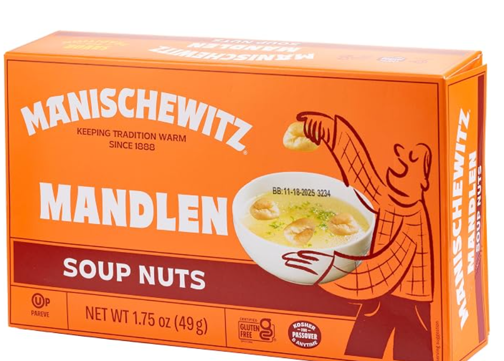 Manischewitz Mandlen Soup Nuts — kosher for Passover soup nuts