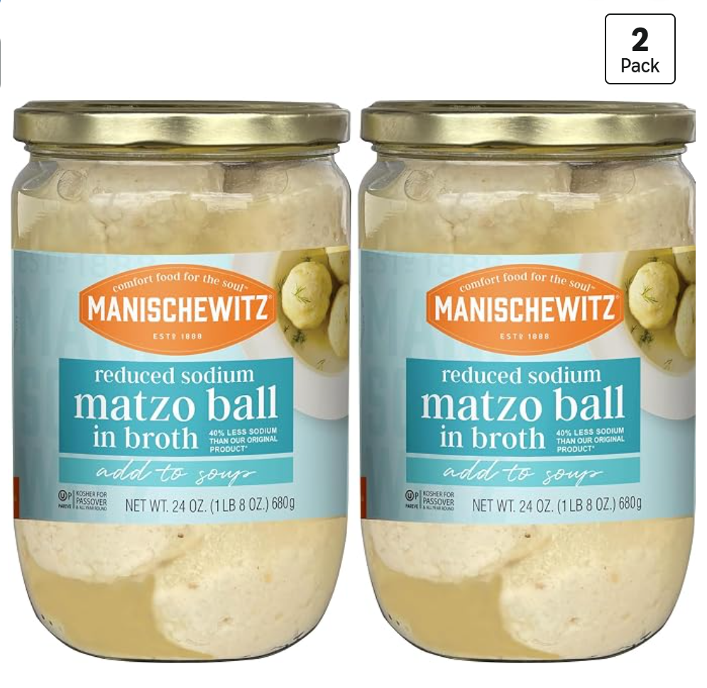 Manischewitz Reduced Sodium Matzo Ball Soup — kosher for Passover soup mix