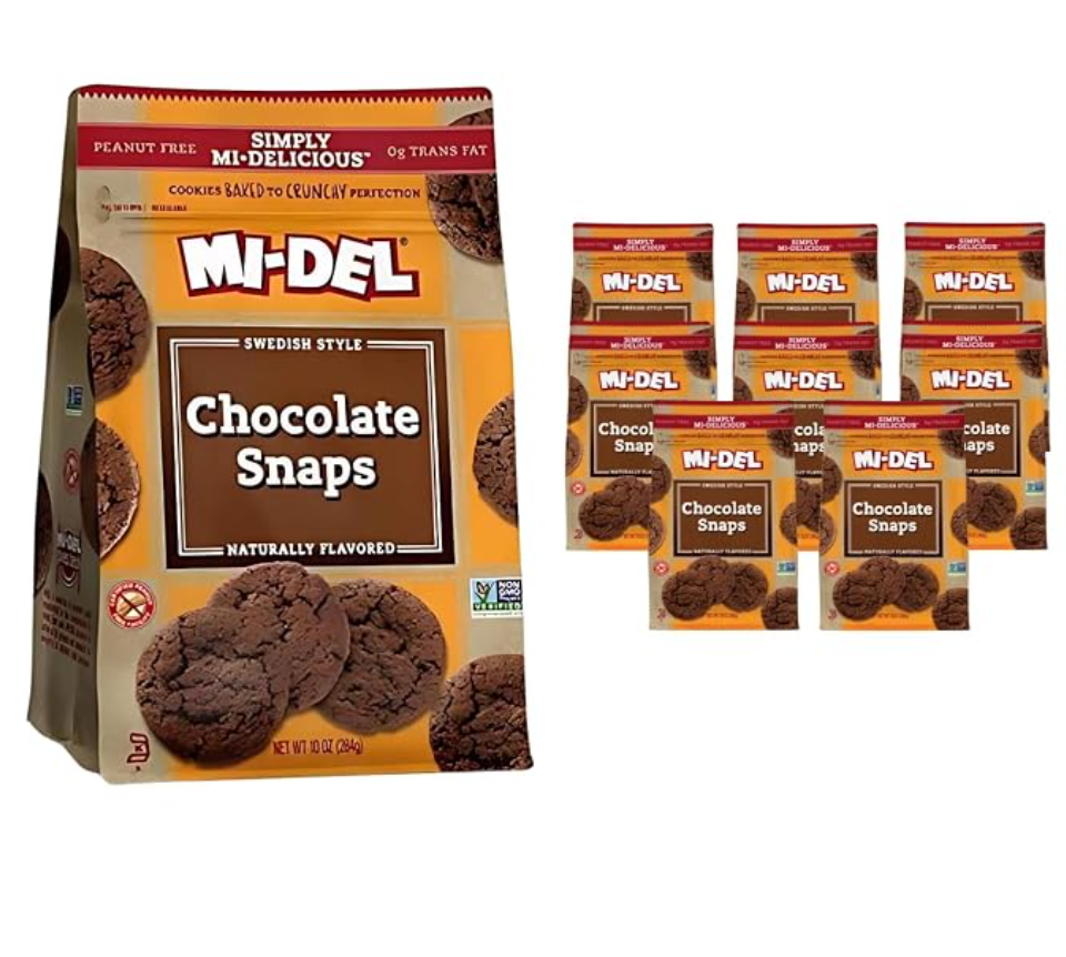 Mi-Del Chocolate Snaps Cookies — kosher cookies on Amazon