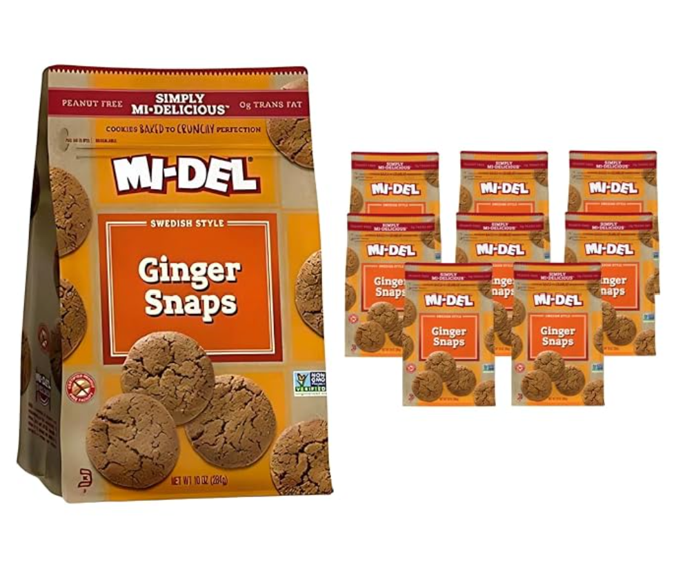 Mi-Del Ginger Snaps Cookies — kosher cookies on Amazon