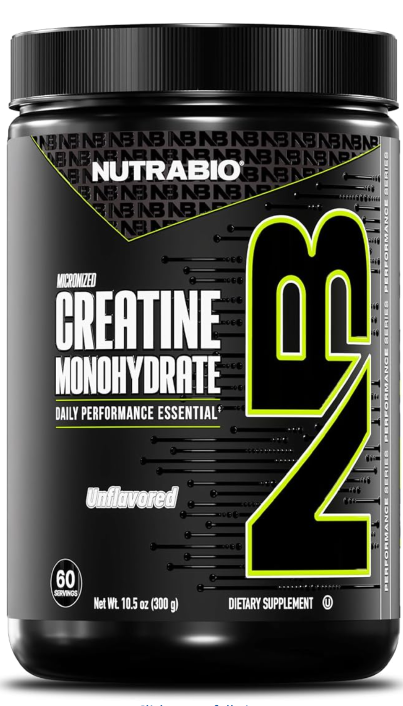 NutraBio Pure Micronized Creatine — kosher creatine monohydrate on Amazon