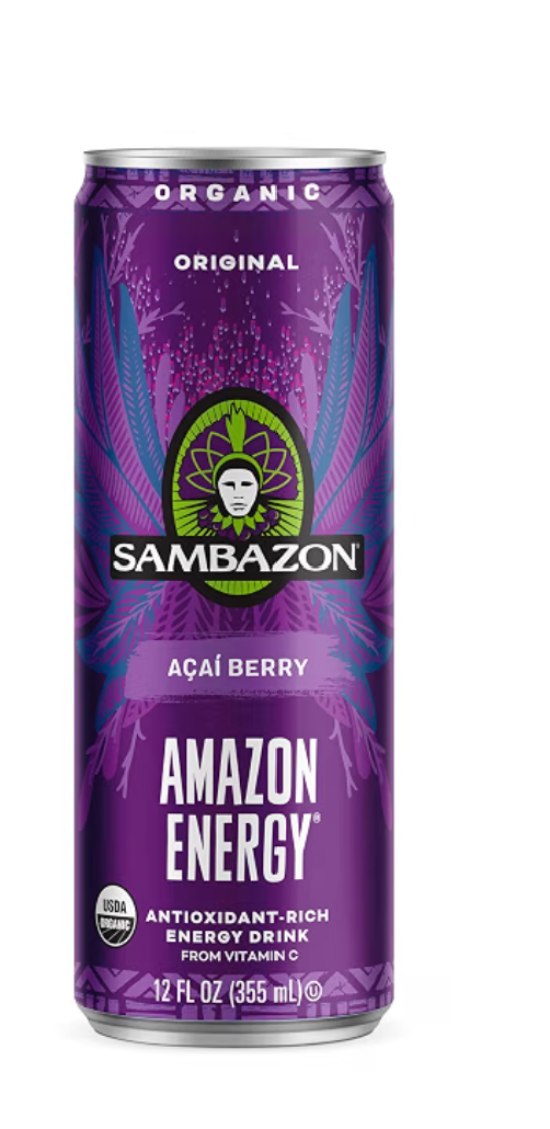 Sambazon Organic Amazon Energy Drink, Original Acai Berry — kosher energy drink